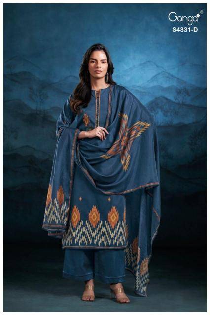 Ganga crisa 4331 Wholesale dress materials manufacturers in Delhi